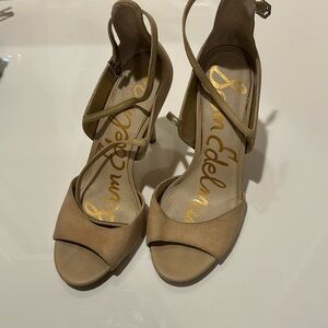 Sam Edelman high heels Nude suede